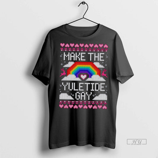 Officials Make The Yuletide Gay Ugly Christmas Premium Tee Shirt Sweater