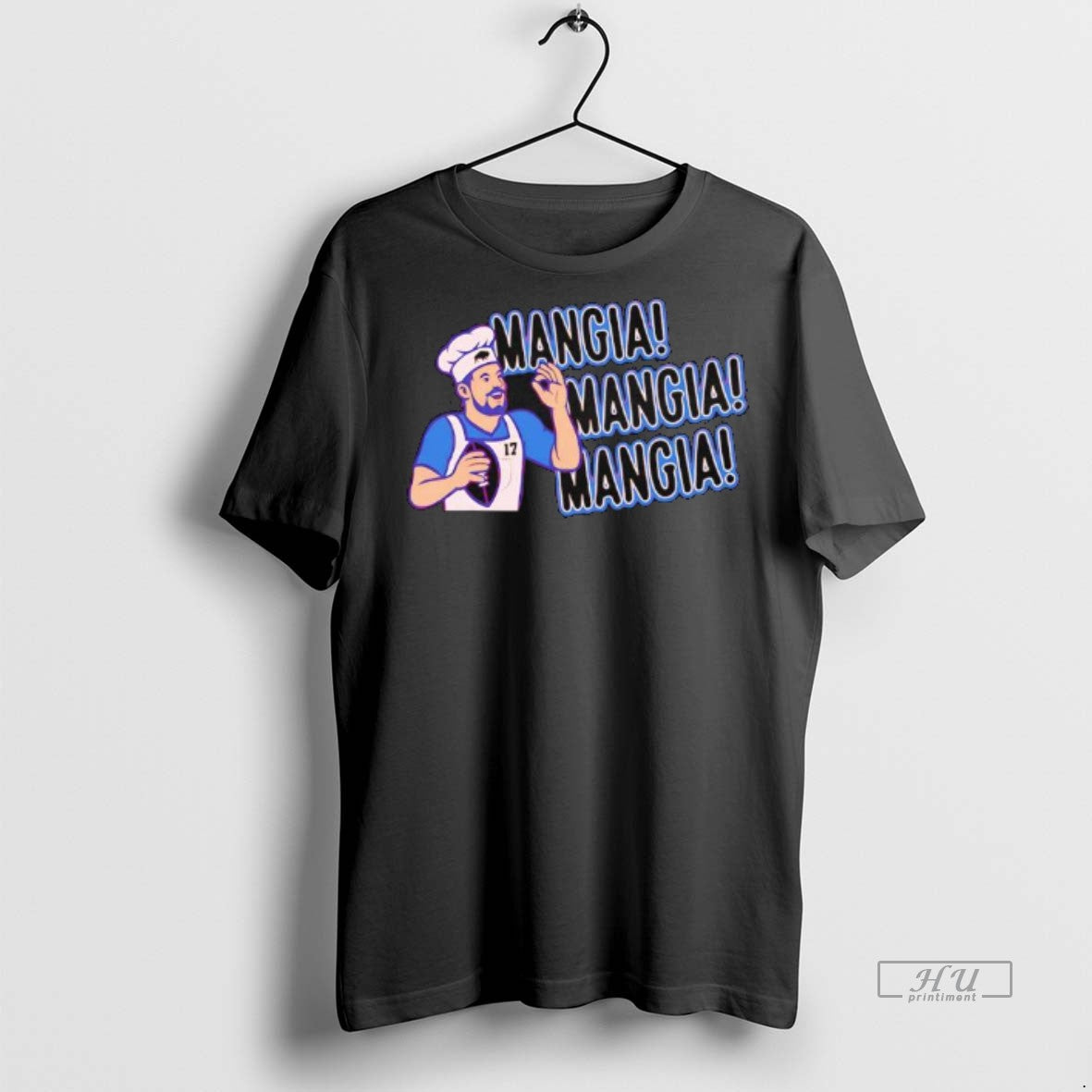 Officials Mangia Mangia Mangia Number 17 Player Buffalo Premium Tee Shirt Sweater