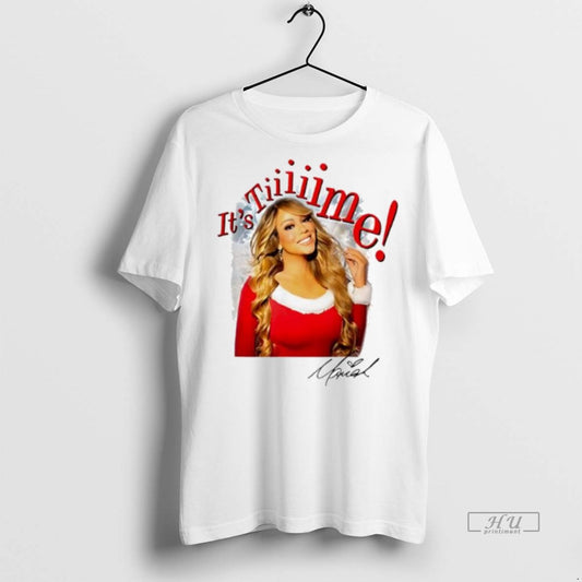 Officials Mariah Carey Xmas 2025 Its Time Signature Premium Tee Shirt Sweater