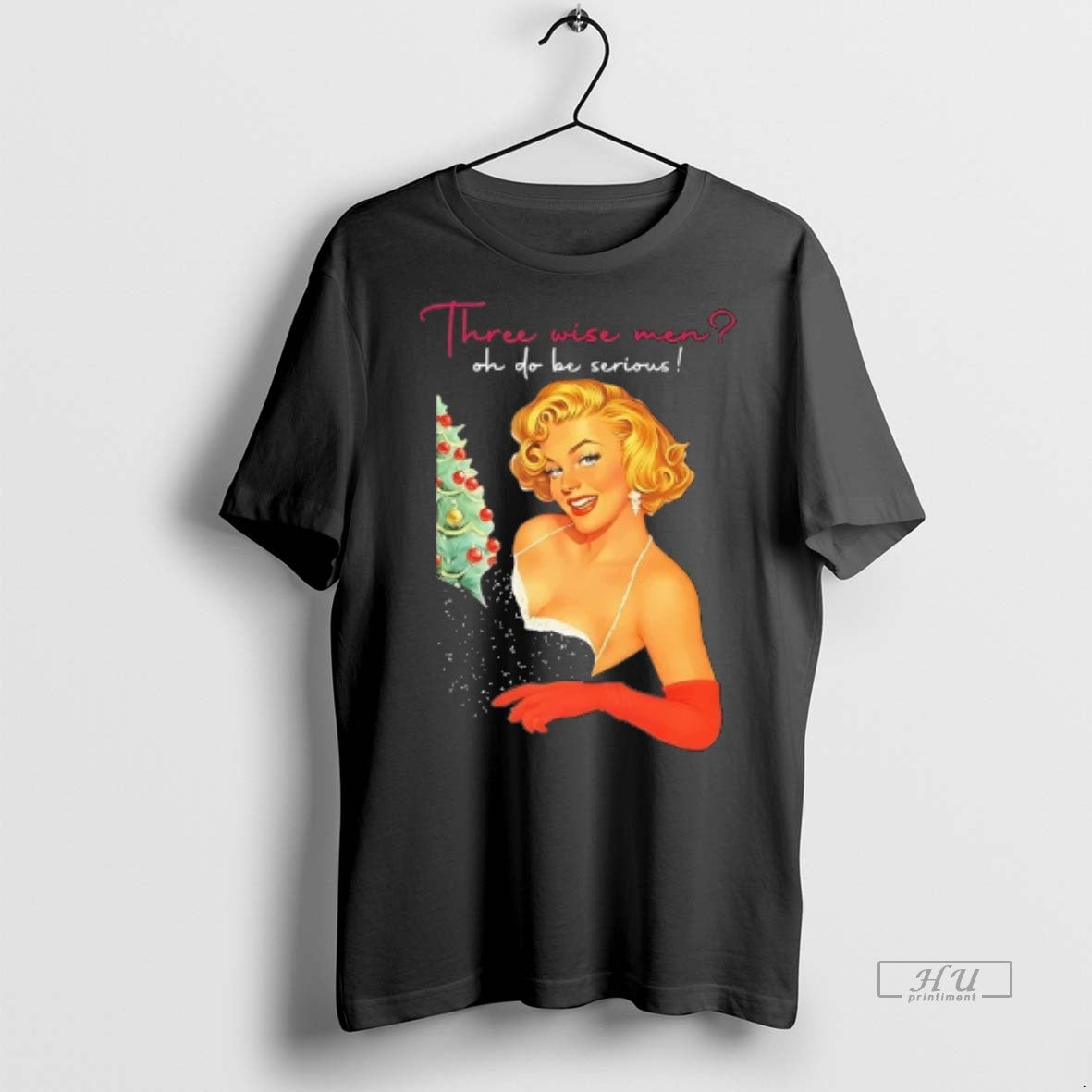 Officials Marilyn Monroe Three Wise Men Oh Do Be Serious Christmas Tee Shirt Sweater