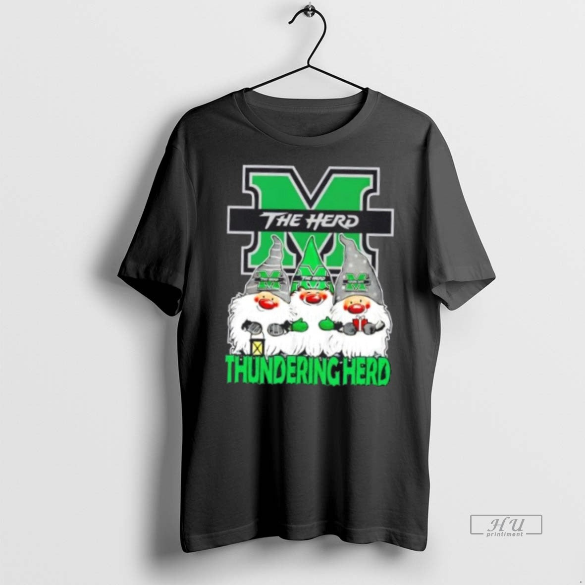 Officials Marshall Thundering Herd X Gnomes Xmas Christmas Premium Tee Shirt Sweater