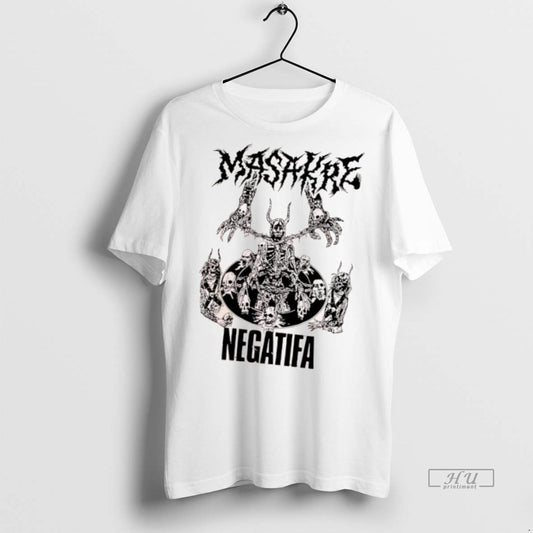 Officials Masakre Negatifa Skull Skeleton Demonic Premium Tee Shirt Sweater