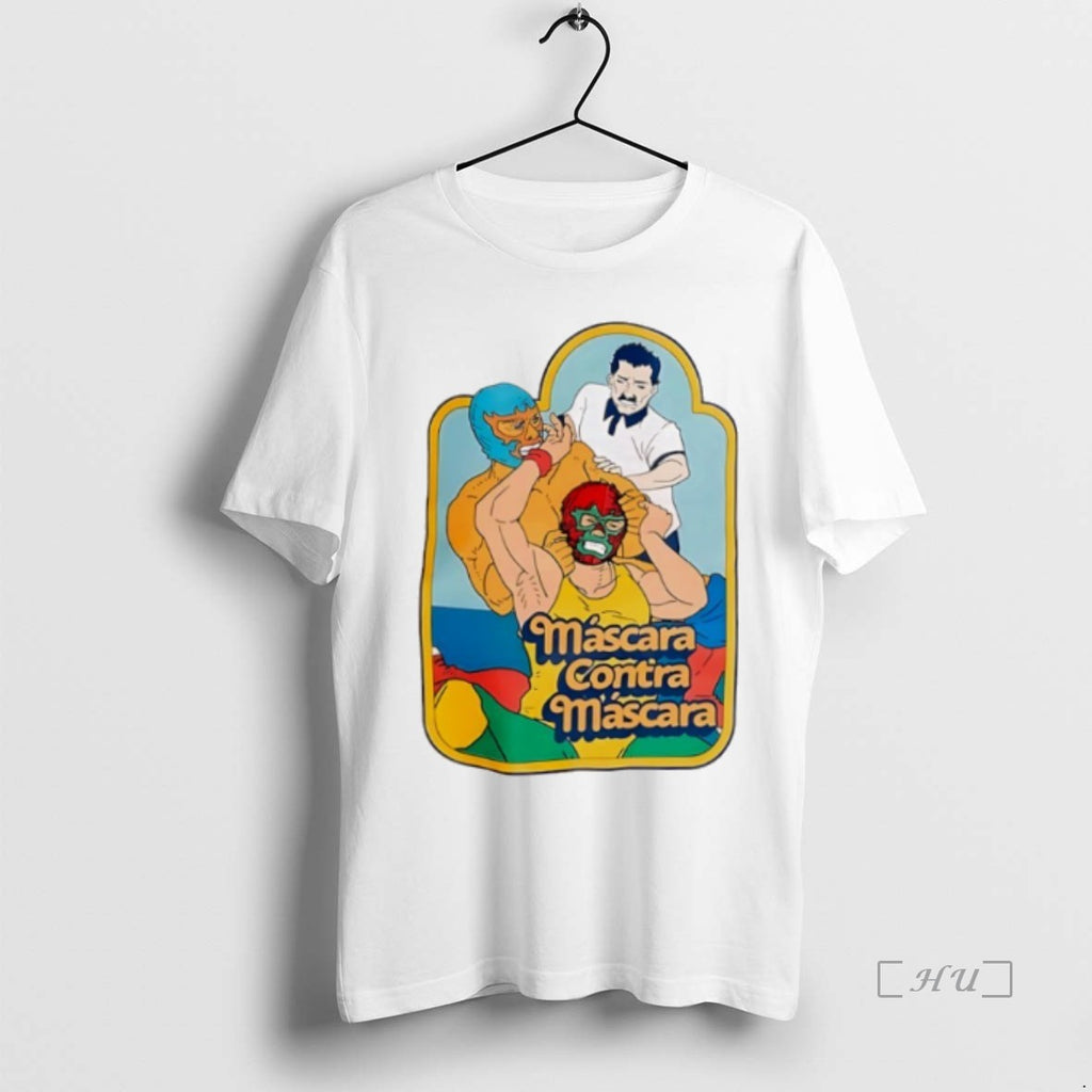 Officials Mascara Contra Mascara Lucha Libre Graphic T Shirt Sweater