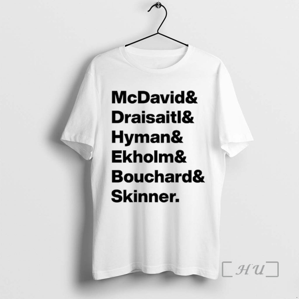 Officials Mcdavid Draisaitl Hyman Ekholm Bouchard Skinner Tee Shirt Sweater
