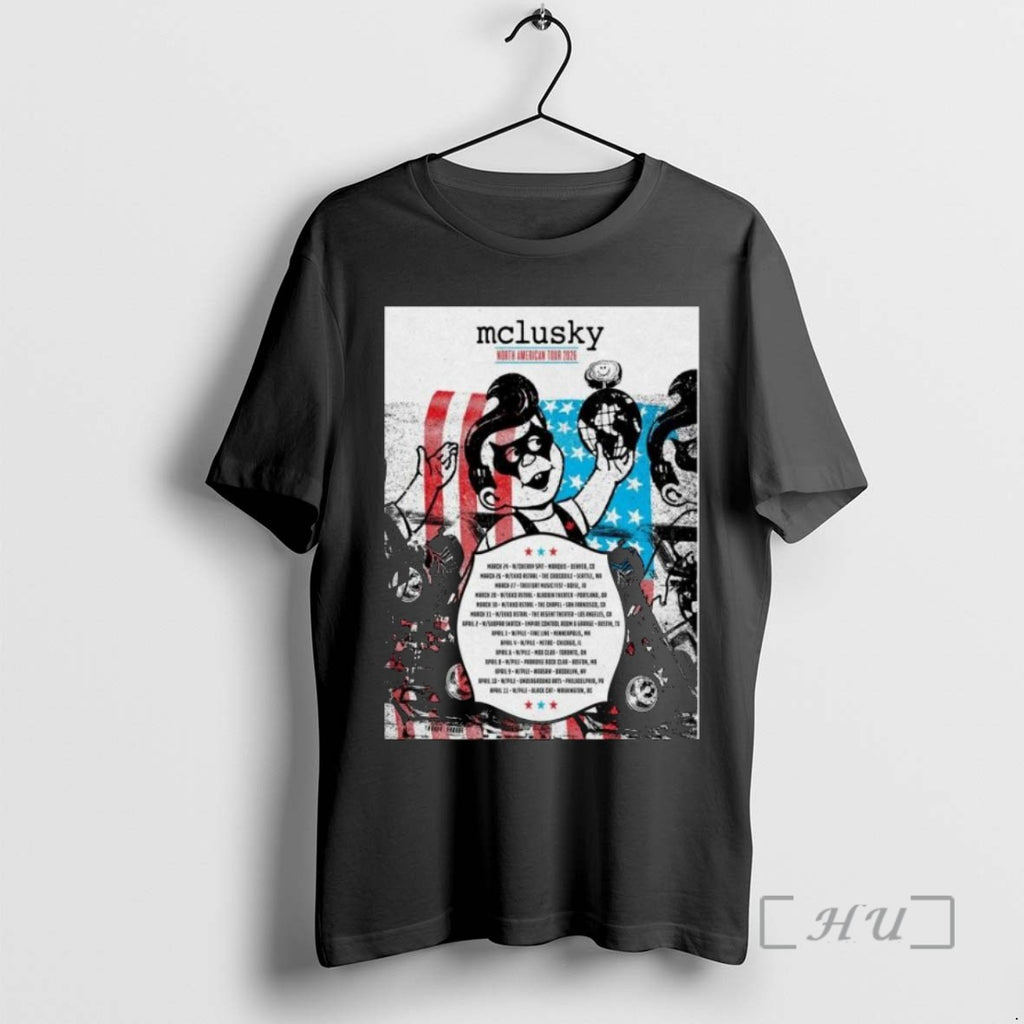 Officials Mclusky North American 2026 Tour Long Sleve T Shirt Sweater