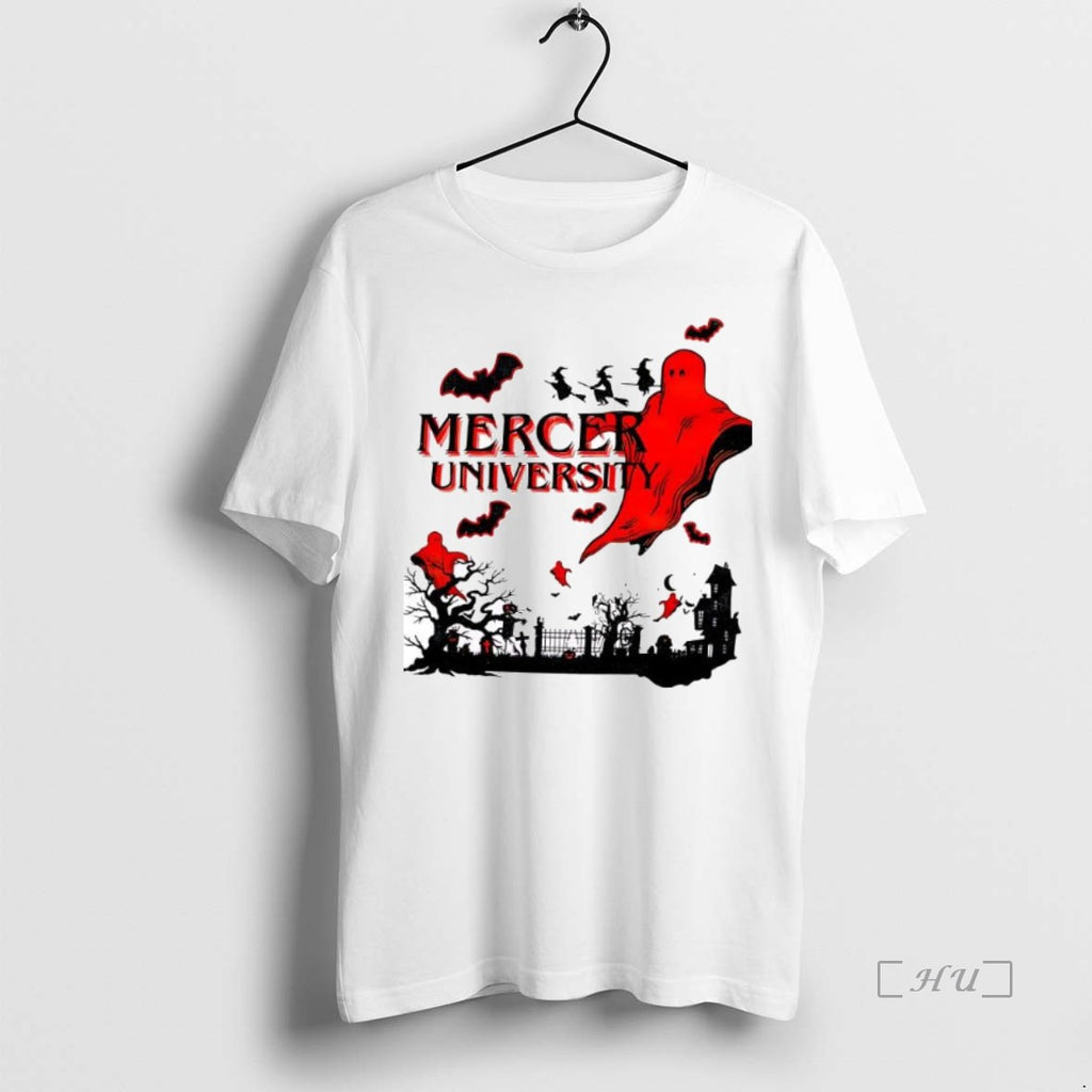 Officials Mercer University Ghost Halloween T Shirt Sweater