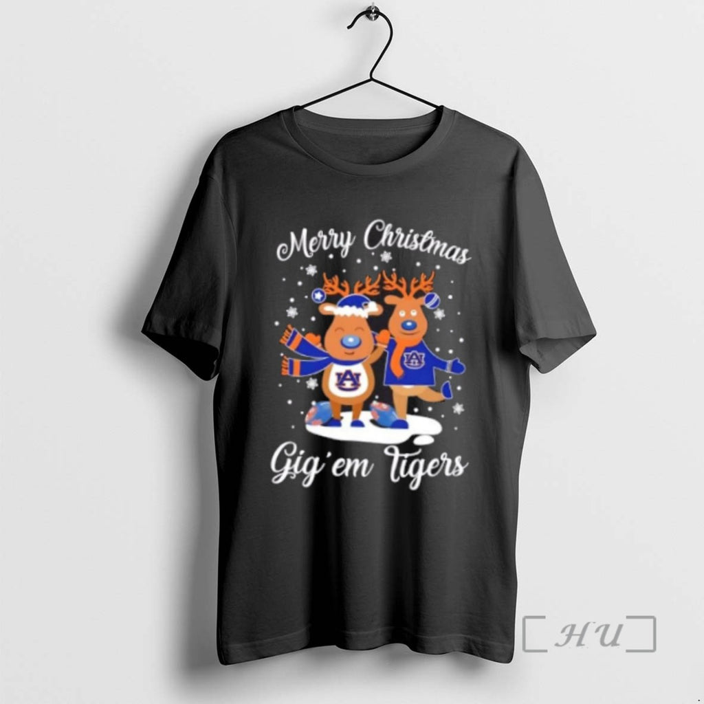 Officials Merry Christmas Gig Em Auburn Tigers Tee Shirt Sweater