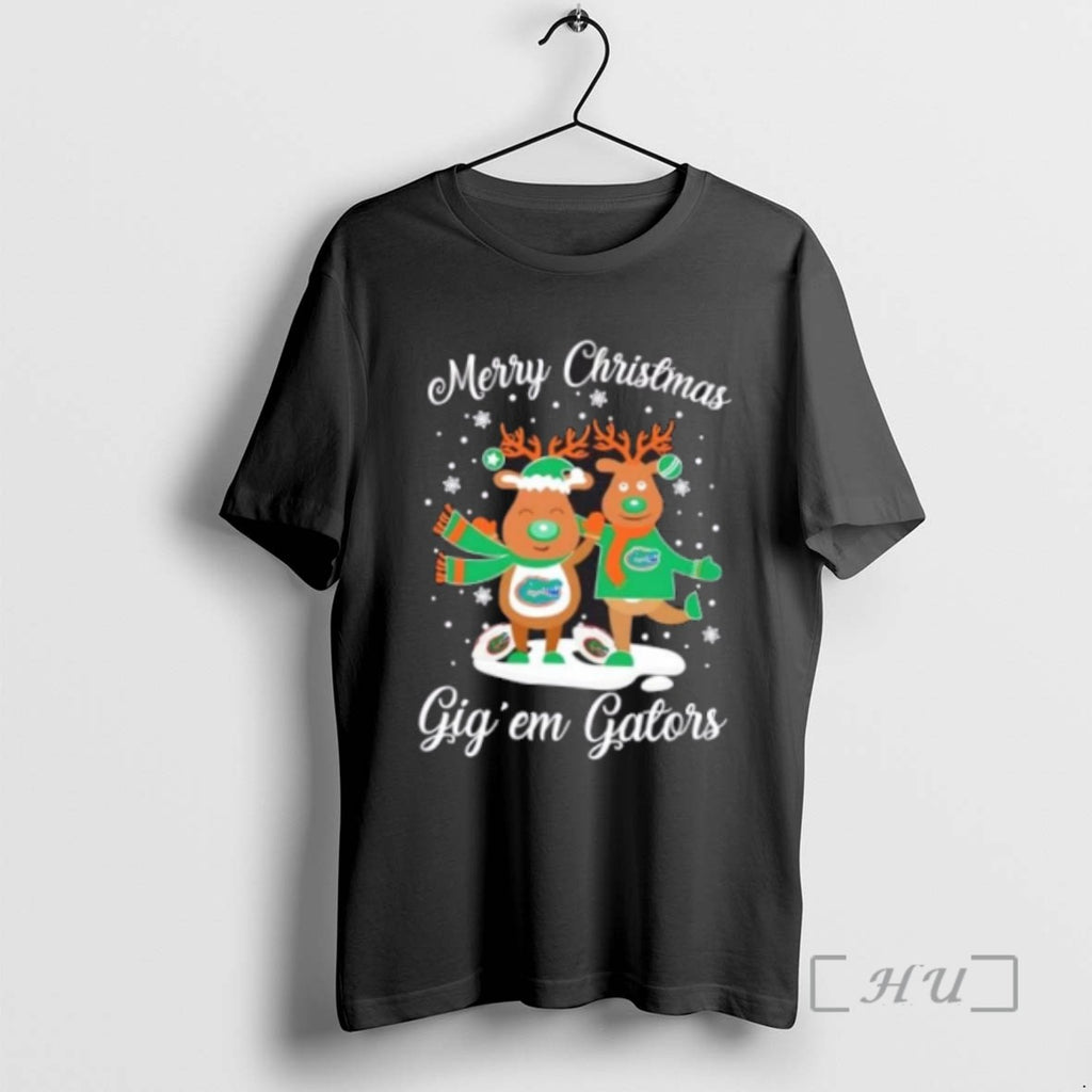 Officials Merry Christmas Gig Em East Florida Gators Tee Shirt Sweater