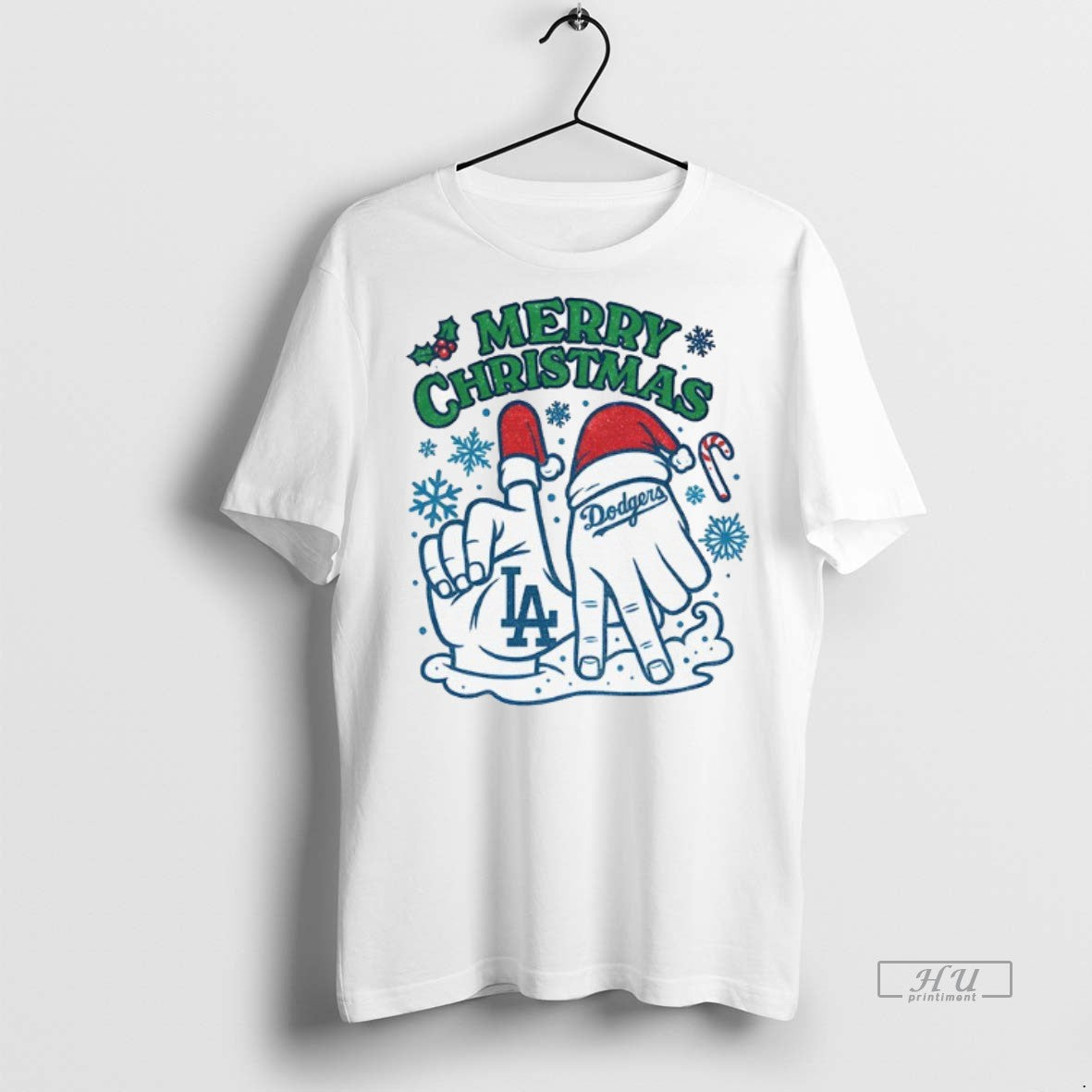 Officials Merry Christmas Los Angeles Dodgers Hands Mlb Baseball World Series 2025 Premium