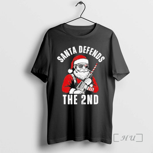 Officials Merry Christmas Santa Defends The 2nd Amendment Usa Patriotic