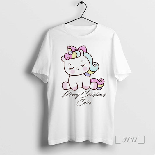 Officials Merry Christmas Cutie Unicorn White