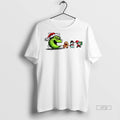 Officials Merry Greenmas Grinch Santa And Friends Pacman Christmas Game Tee Shirt Sweater