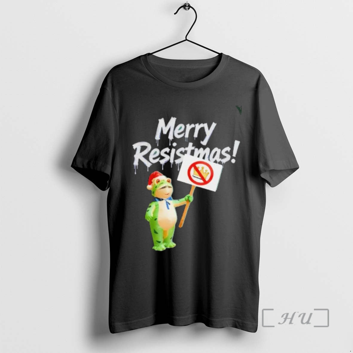 Officials Merry Resistmas Frog No Kings Premium T Shirt Sweater