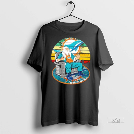 Officials Miami Dolphins X Santa Claus Christmas Vintage Premium Tee Shirt Sweater
