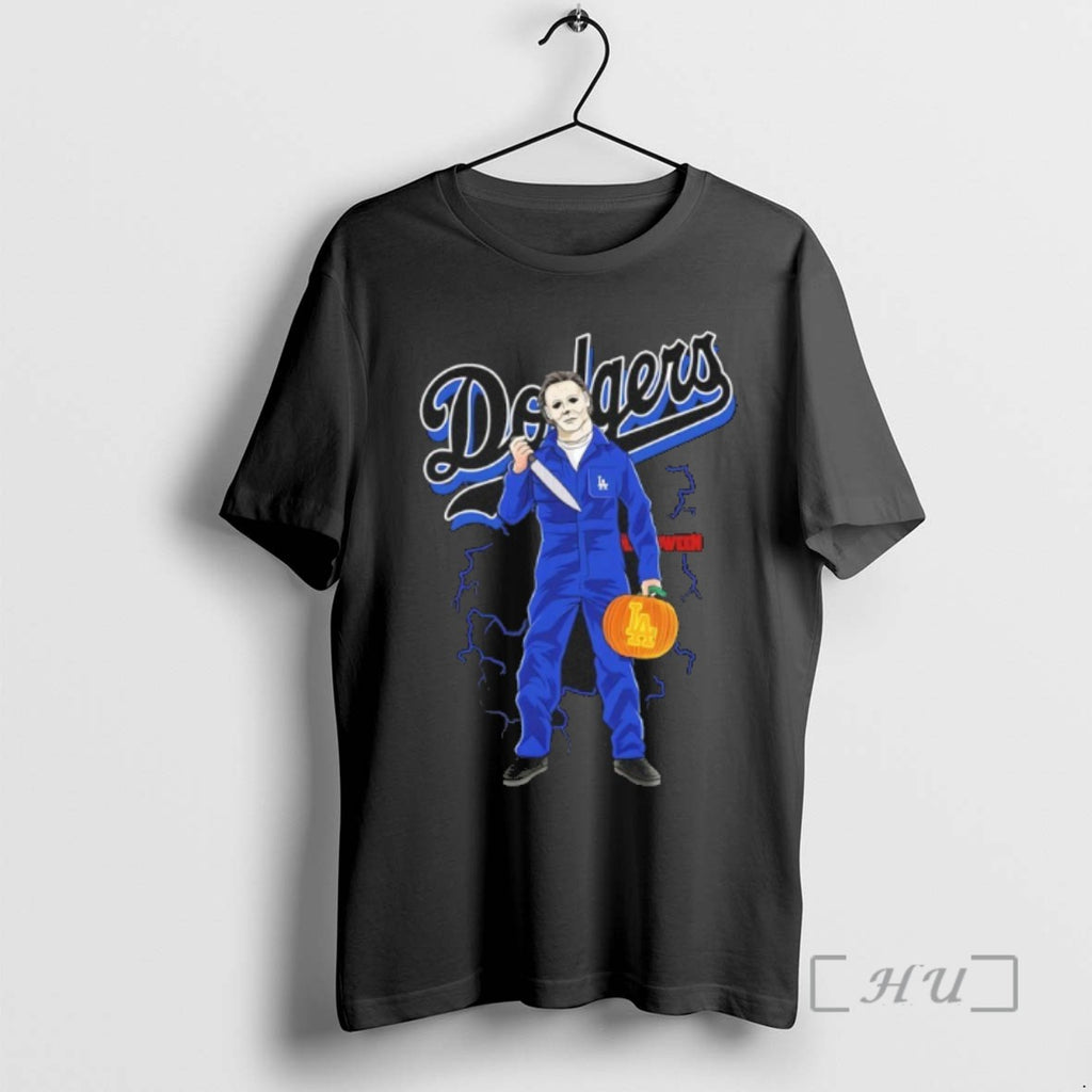 Officials Michael Myers Halloween Pumpkin X Los Angeles Dodgers