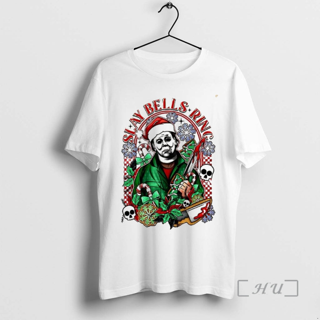 Officials Michael Myers Slay Bells Ring Merry Christmas T Shirt Sweater