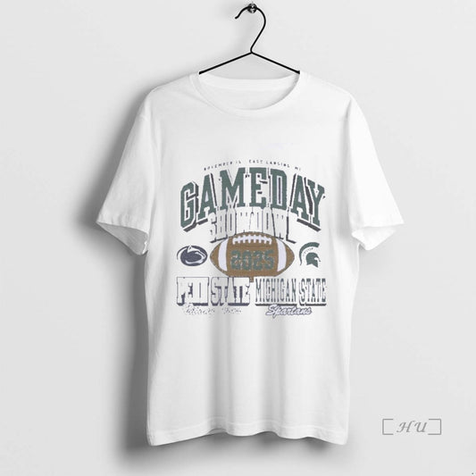 Officials Michigan State Vs Nittany Lions Football Gameday Showdown 2025 November 15th Premium T Shirts