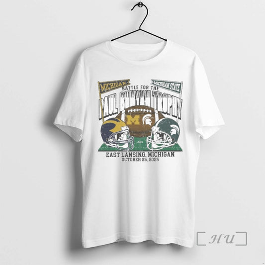 Officials Michigan Vs Michigan State Football 2025 Battle For The Paul Bunyan Trophy T Shirts