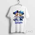 Officials Mickeee And Minnieee Doyers Los Angeles Dodgers World Series Baseball Premium T Shirts Sweater