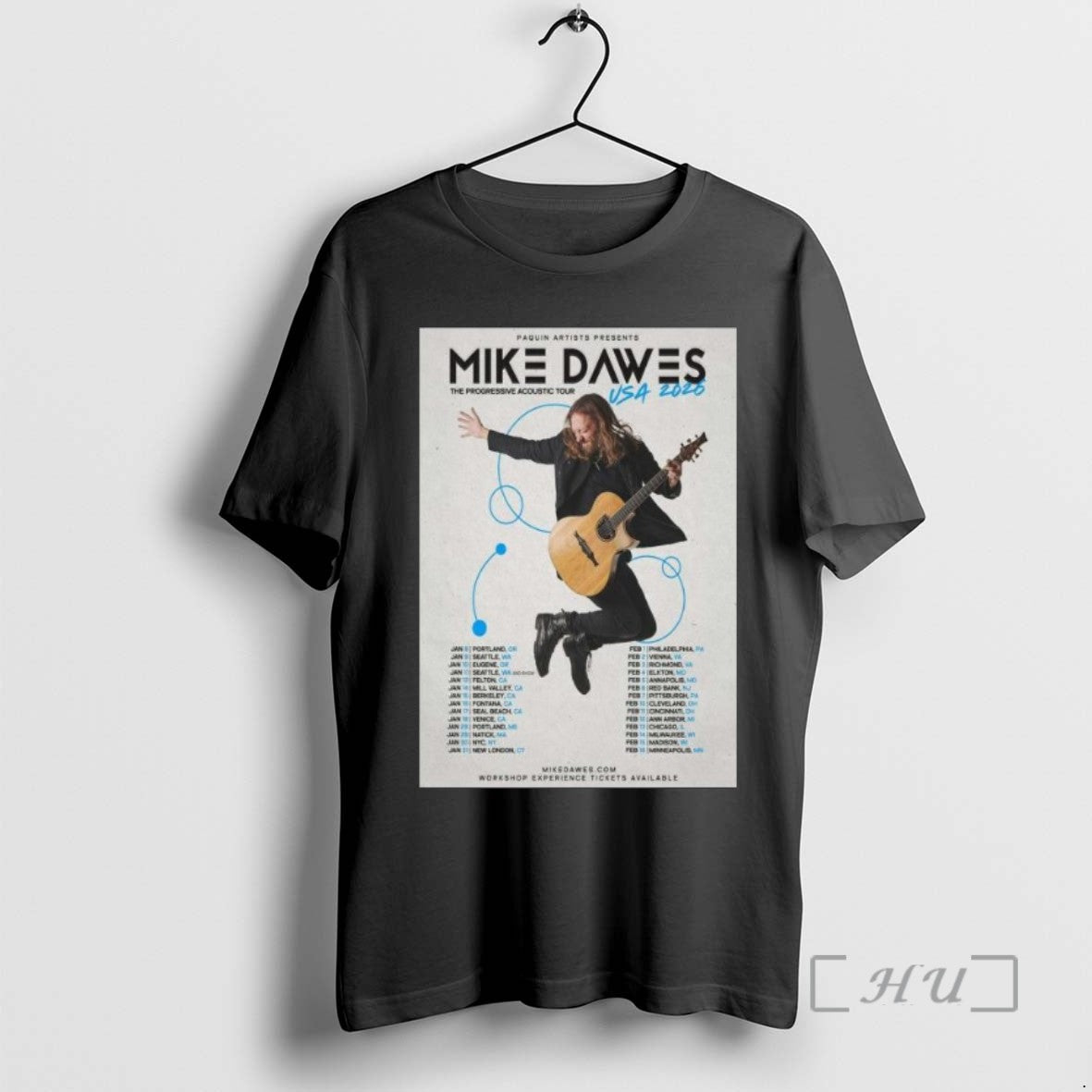 Officials Mike Dawes The Progressive Acoustic New Tour American 2026 Long Sleve T Shirts Sweater