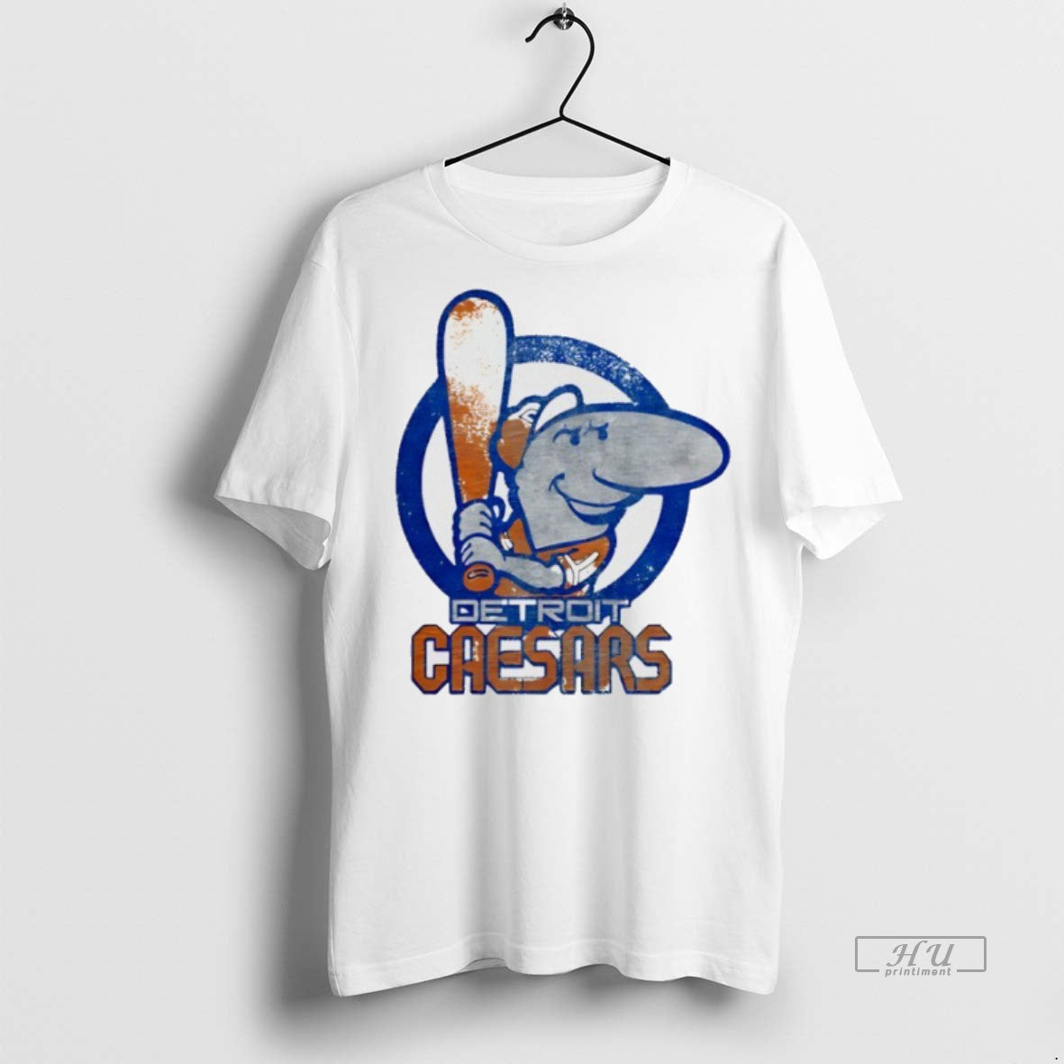 Officials Mike Ilitch Detroit Caesars Baseball Logo Premium Tee Shirt Sweater
