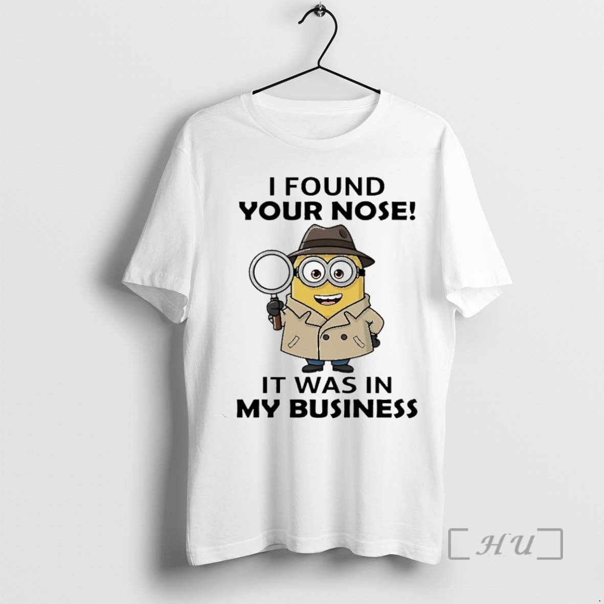 Officials Minion I Found Your Nose It Was In My Business Christmas Premium T Shirts