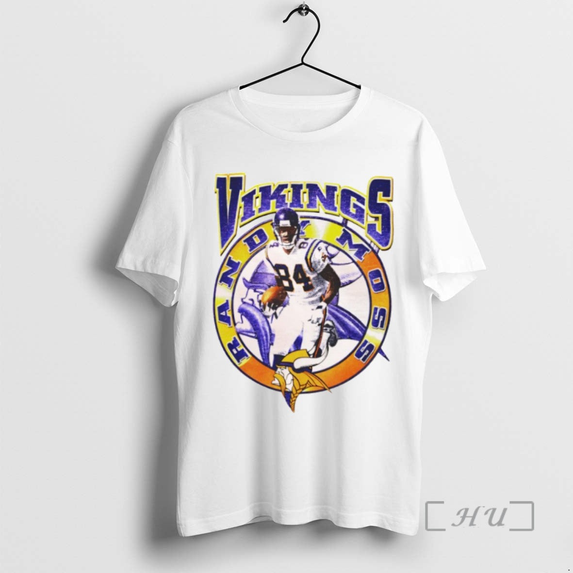 Officials Minnesota Vikings Randy Moss 84 Logo Tee Shirt Sweater