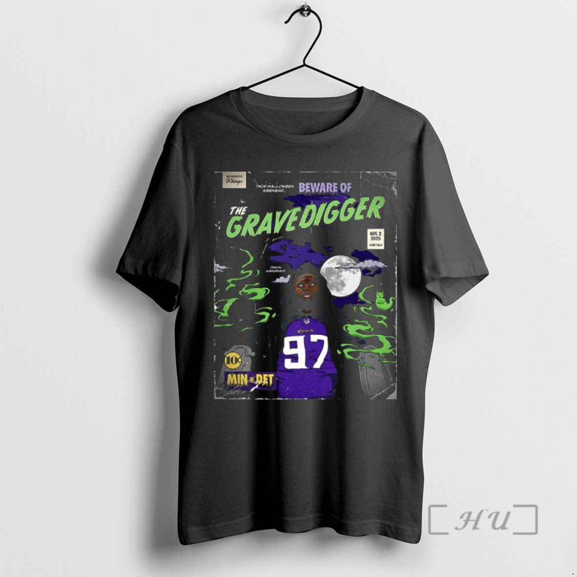 Officials Minnesota Vikings The Gravedigger Halloween T Shirt Sweater
