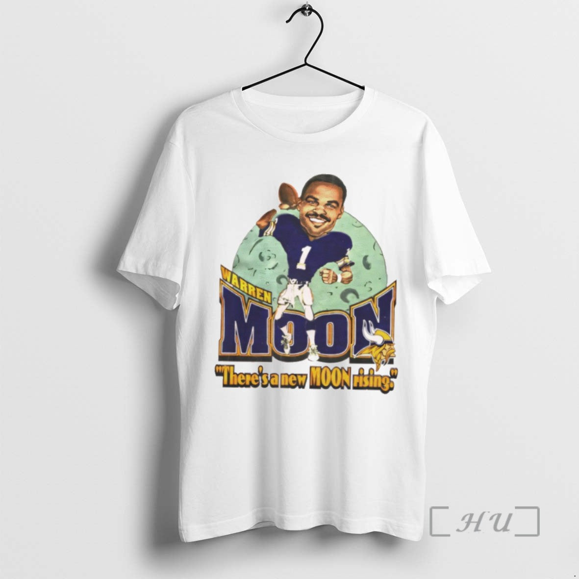 Officials Minnesota Vikings Warren Moon Theres A New Moon Rising Tee Shirt Sweater