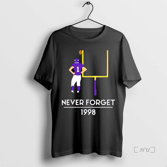 Officials Minnesota Vikings Legend Gary Anderson Never Forget 1998 Premium T Shirt Sweater