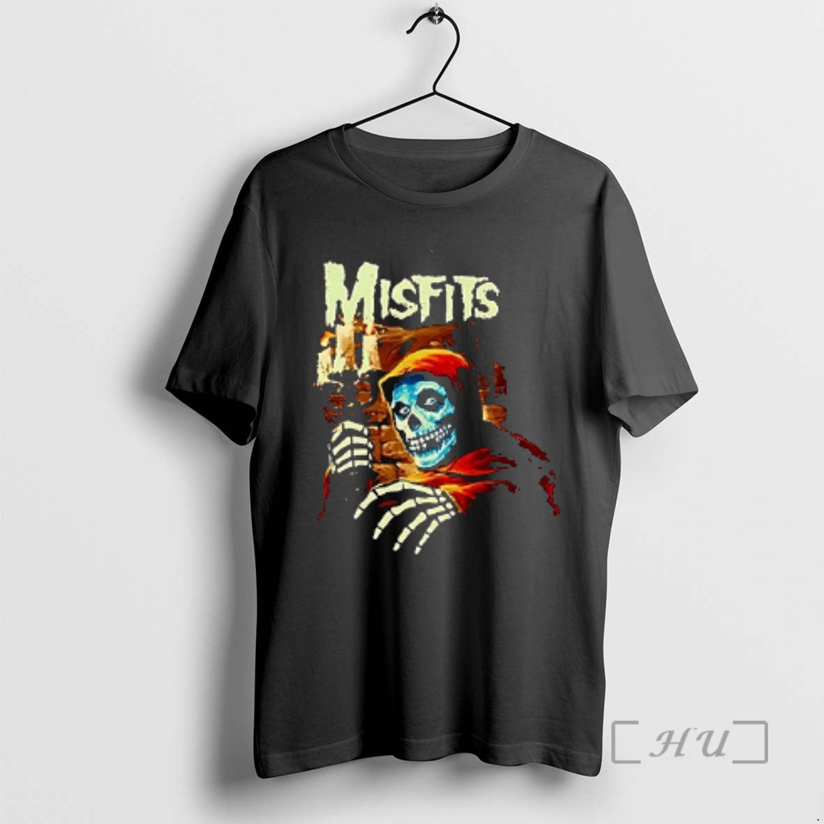 Officials Misfits Halloween American Psycho Tracklist Art Double Sided Graphic T Shirt Sweater