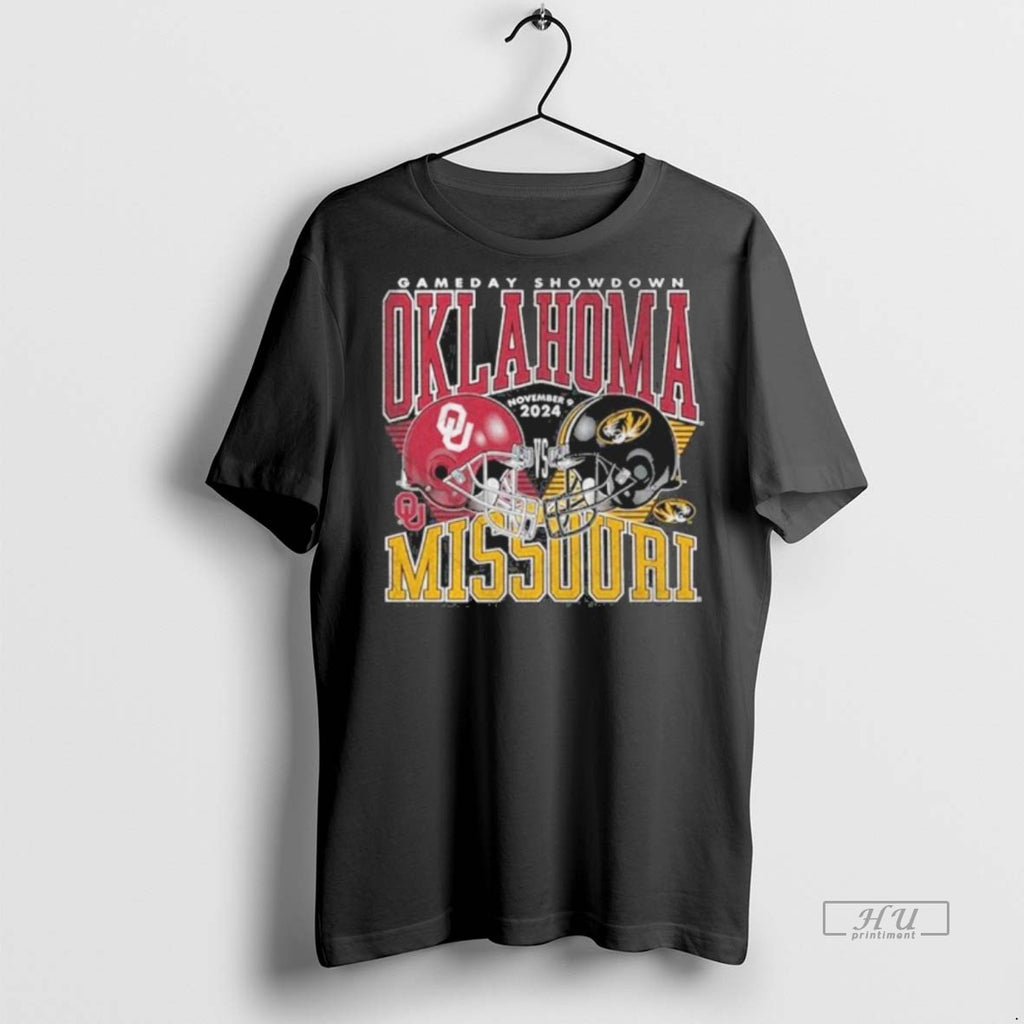 Officials Missouri Tigers Vs Oklahoma Sooners 2025 Gameday Showdown Premium Tee Shirt Sweater