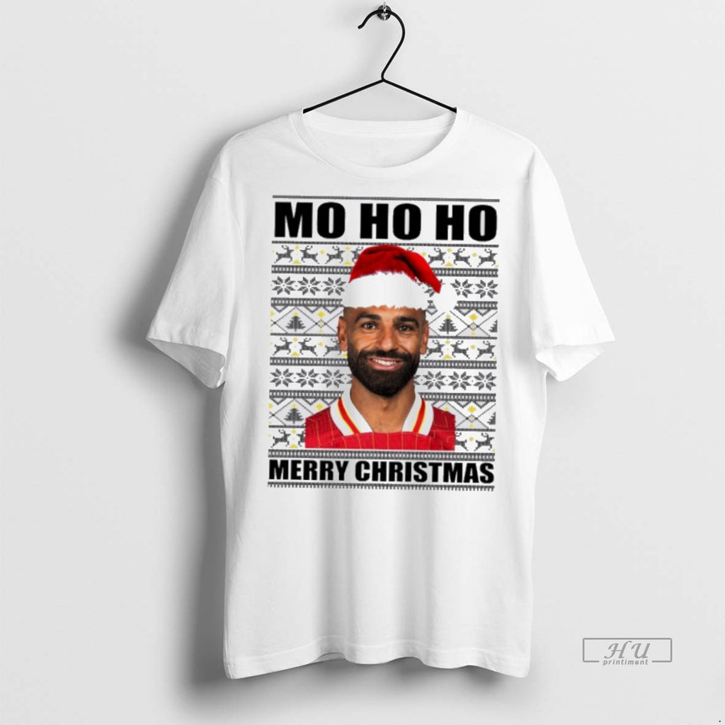 Officials Mo Ho Ho Salah Merry Christmas Graphic Tee Shirt Sweater