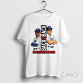 Officials Mookie Betts And Shohei Ohtani Cartoon Los Angeles Dodgers Back 2 Back World Champions