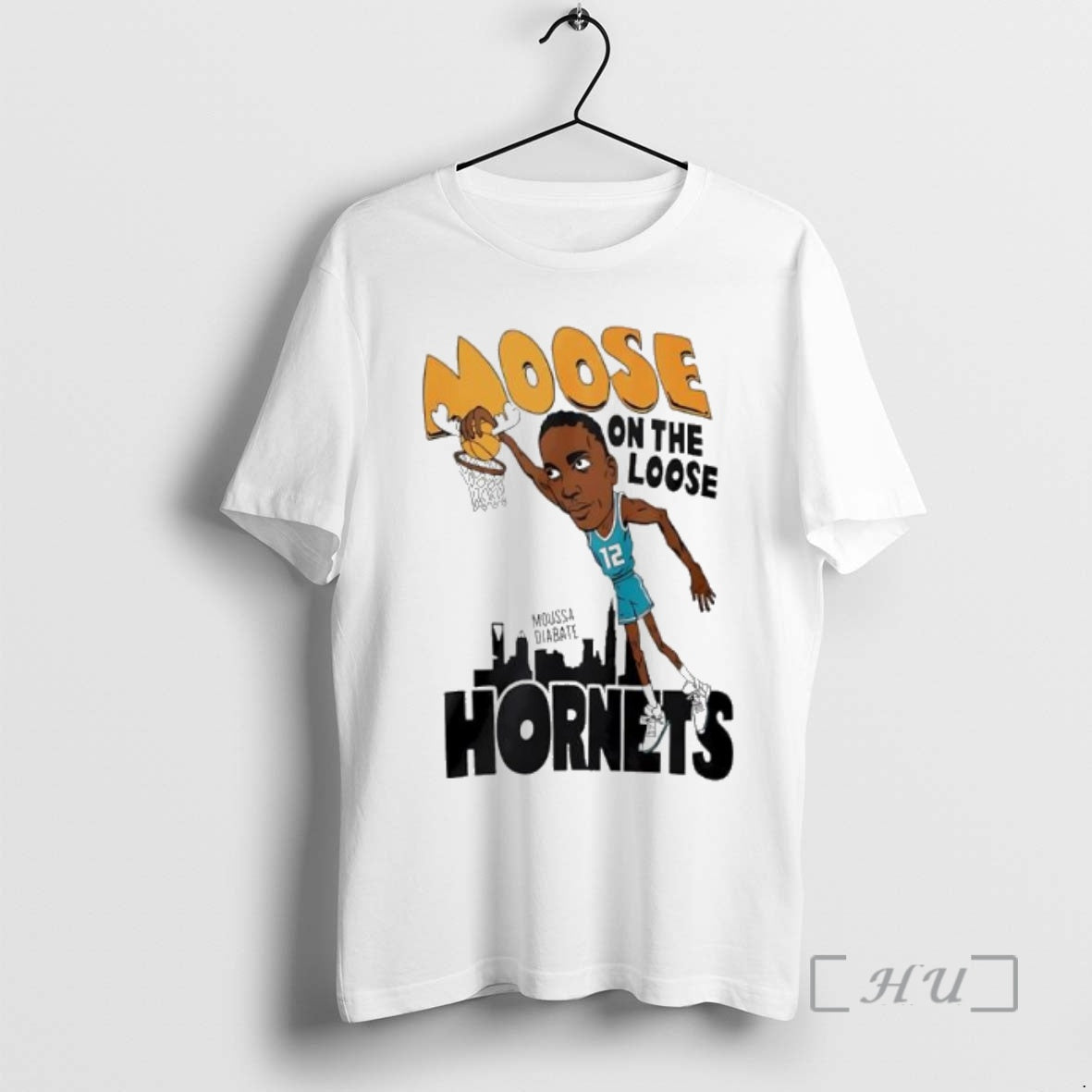 Officials Moose On The Loose Hornets Moussa Diabate Caricature