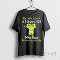 Officials My Spirit Animal Is A Grumpy Frog Who Slaps Annoying People Premium T Shirts