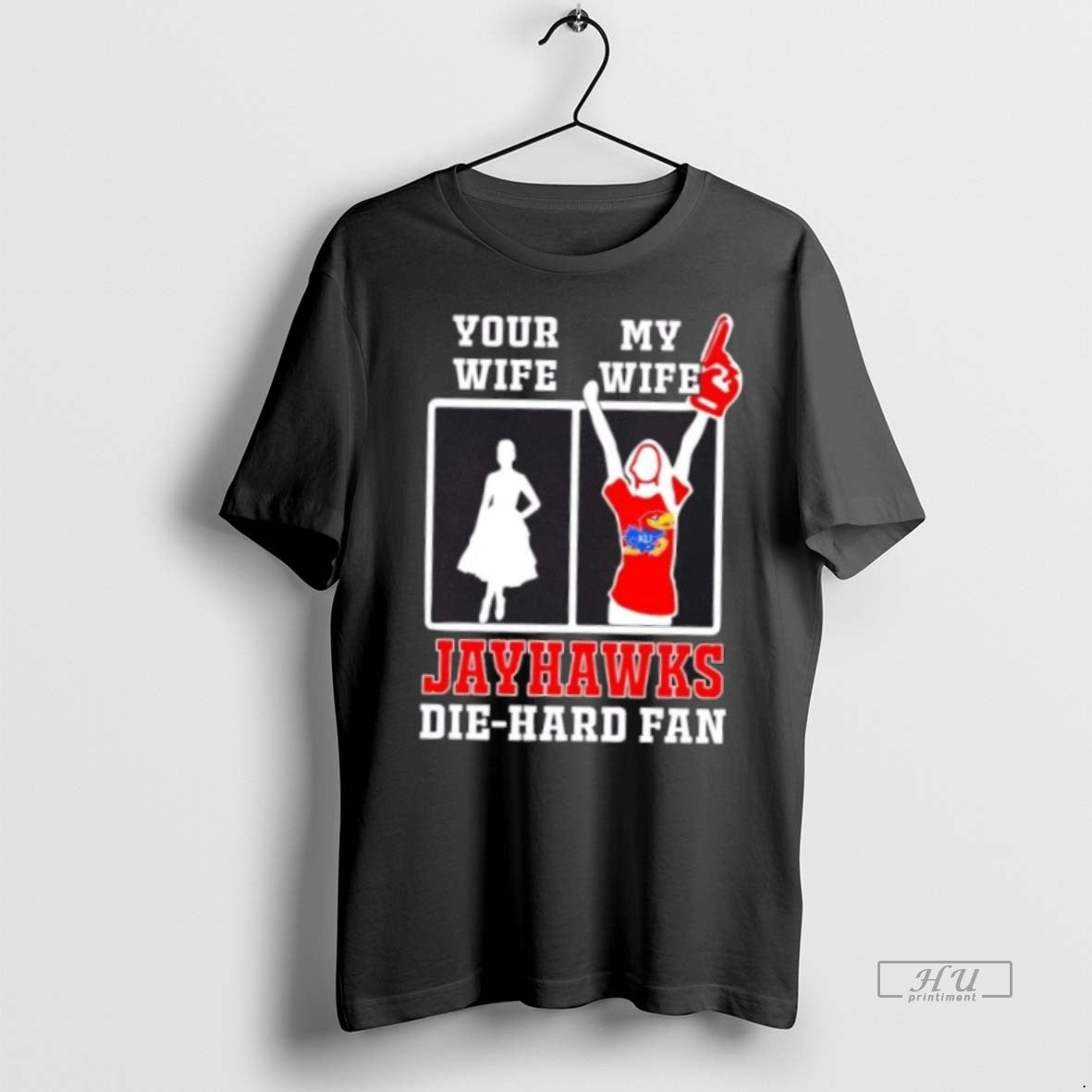 Officials My Wife Kansas Jayhawks Football Die Hard Fan Premium Tee Shirt Sweater