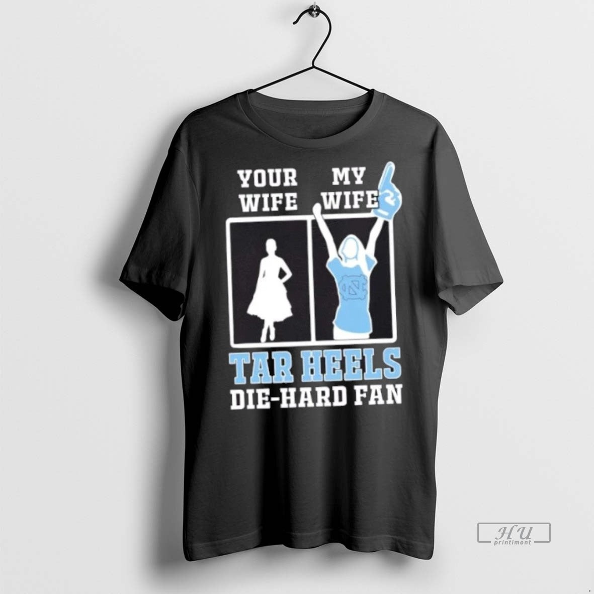 Officials My Wife North Carolina Tar Heels Football Die Hard Fan Premium Tee Shirt Sweater