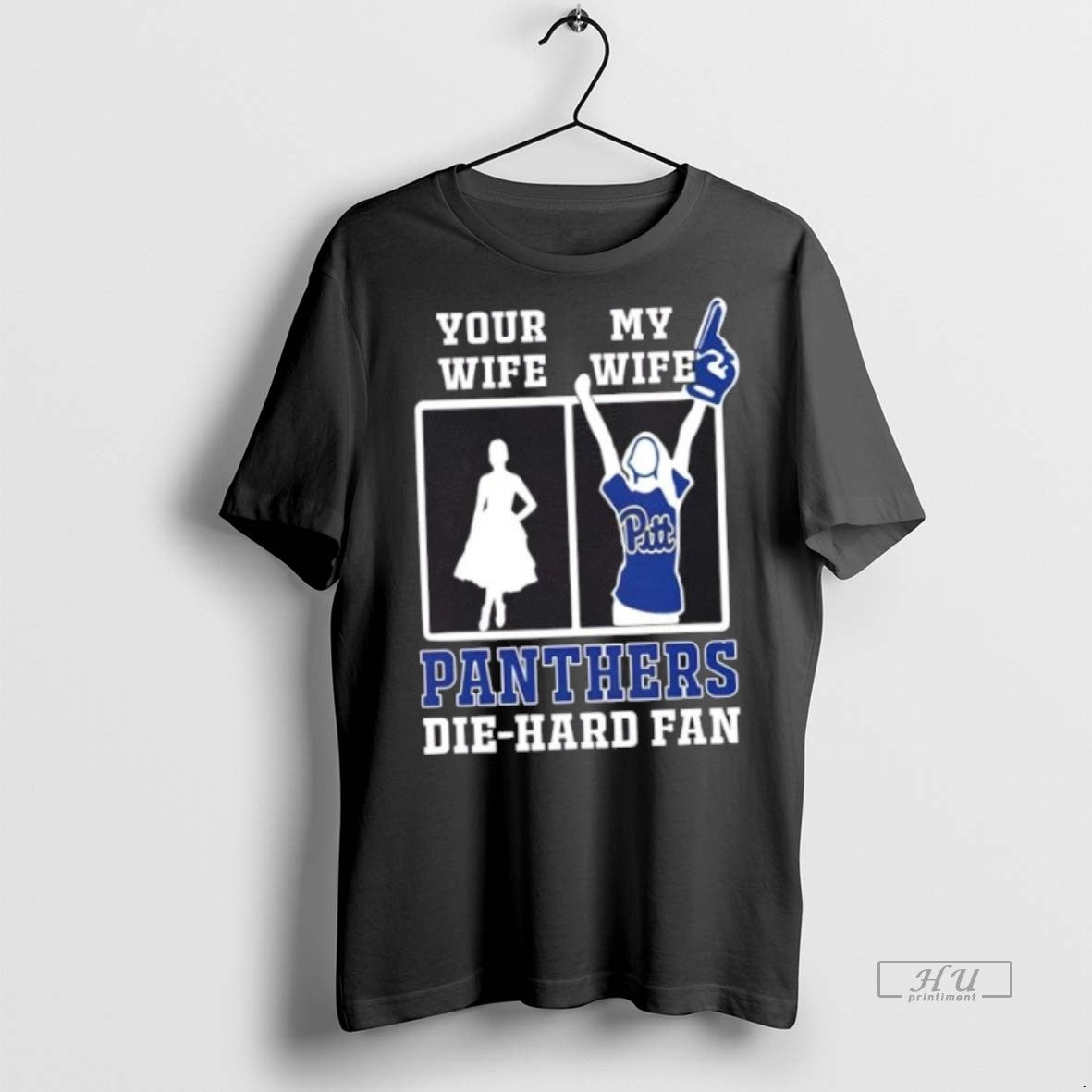 Officials My Wife Pittsburgh Panthers Football Die Hard Fan Premium Tee Shirt Sweater