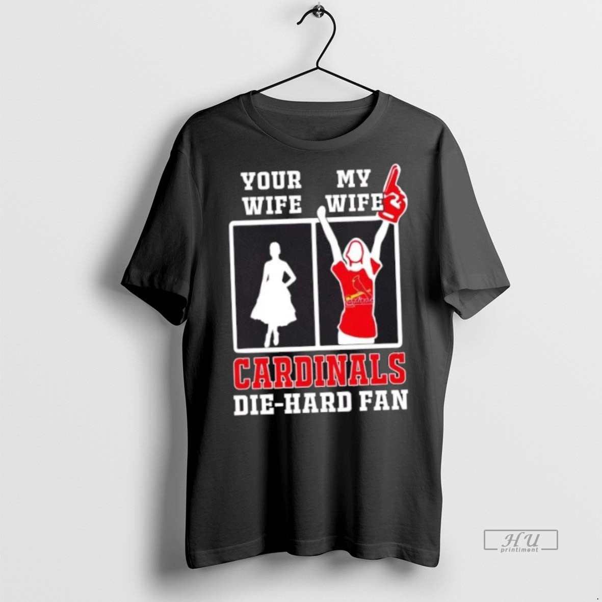 Officials My Wife St Louis Cardinals Baseball Die Hard Fan Premium Tee Shirt Sweater