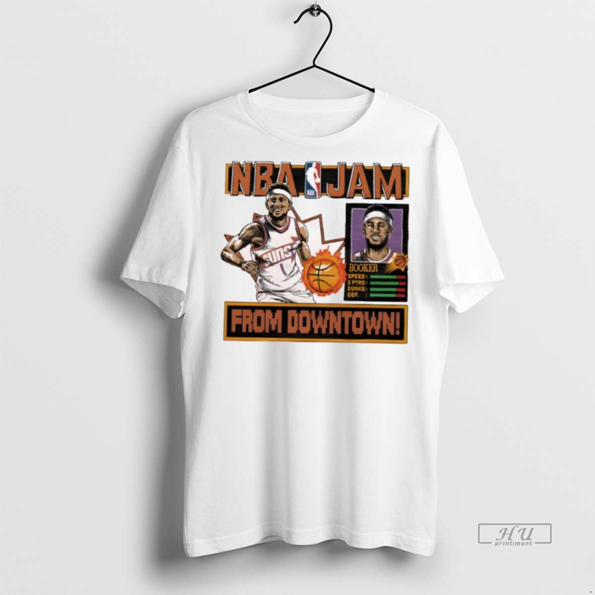 Officials Nba Jam Suns Devin Booker Graphic Tee Shirt Sweater
