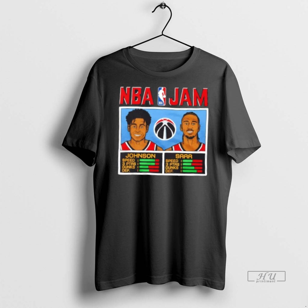 Officials Nba Jam Washington Wizards Johnson And Sarr Tee Shirt Sweater