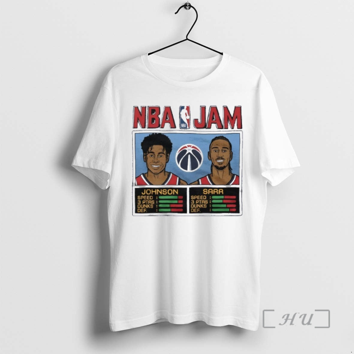 Officials Nba Jam Wizards Johnson And Alex Sarr Players Premium T Shirt Sweater
