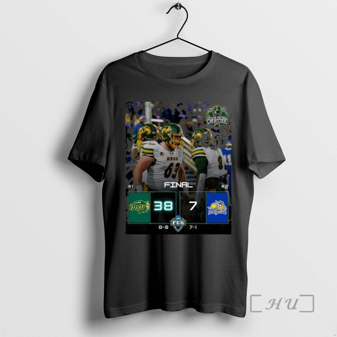 Officials Ndsu Wins 38 7 Jackrabbits 2025 Gameday Football Tee Shirt Sweater