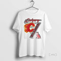 Officials Nhl Calgary Flames Hockey X Ovo Logo Premium T Shirt Sweater