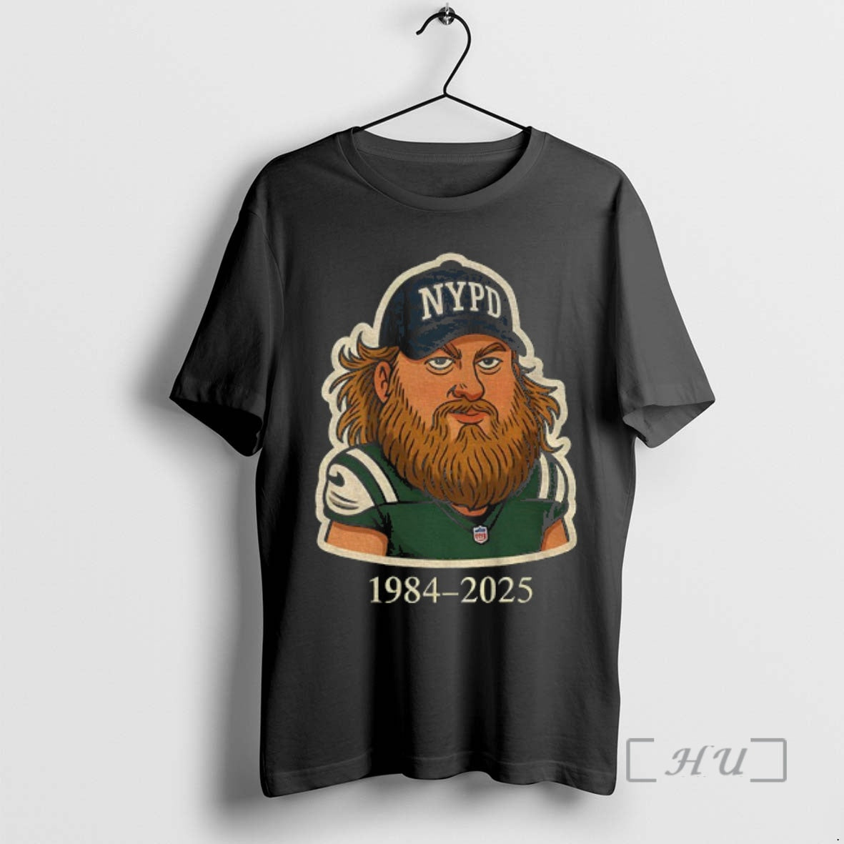 Officials Nypd Legend Nick Mangold Cartoon New York Jets Tribute 1984 2025 Football Premium
