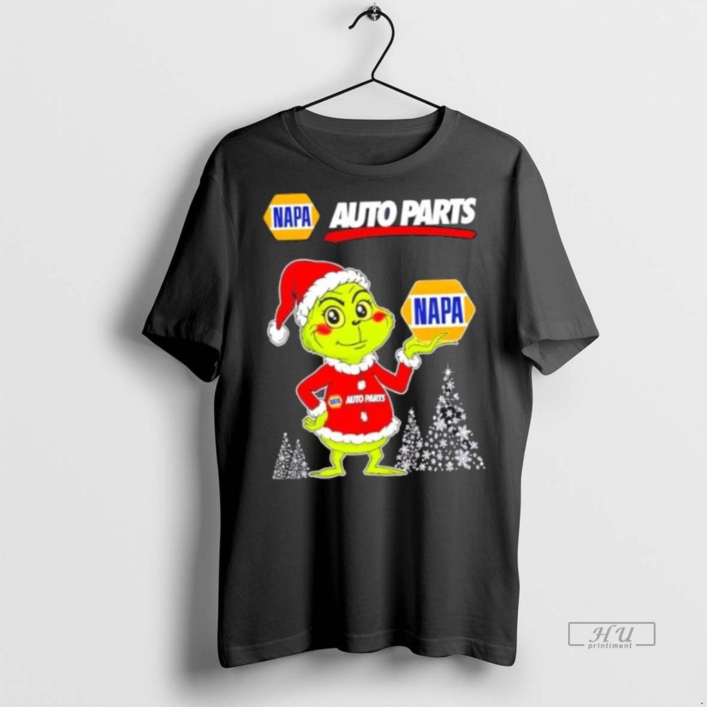 Officials Napa Auto Parts And Grinchmas Christmas Tree Premium Tee Shirt Sweater