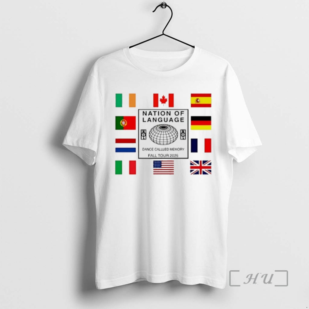 Officials Nation Of Language 2025 World Tour Exclusive Flag Tee Shirt Sweater