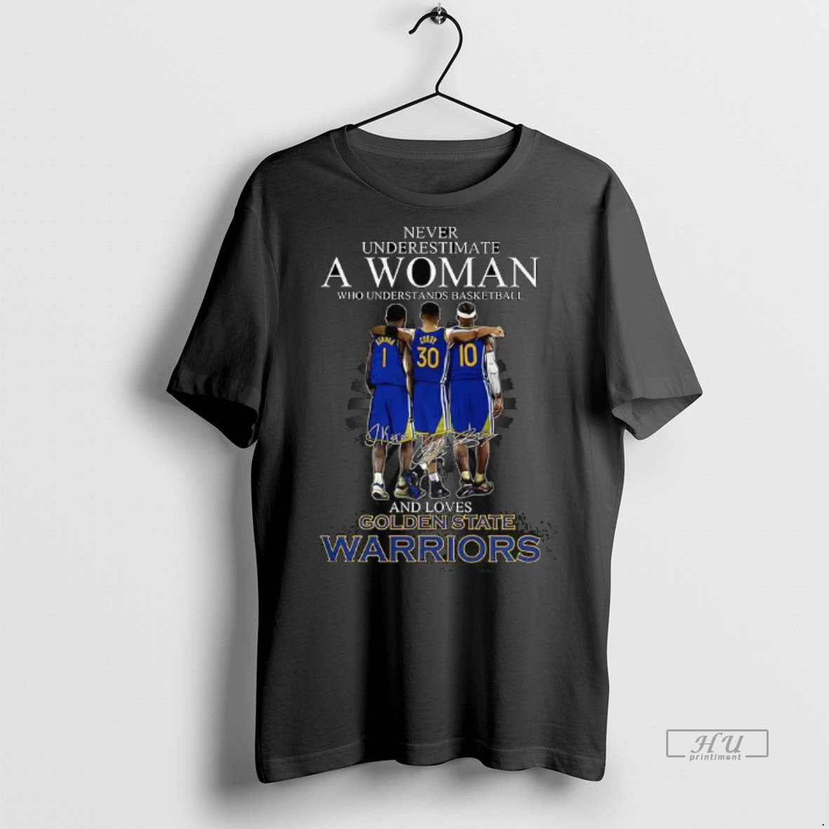 Officials Never Underestimate A Woman Who Loves Golden State Warriors Signature Premium Tee Shirt Sweater