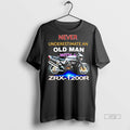 Officials Never Underestimate An Old Man With A Zrx 1200r Premium Tee Shirt Sweater